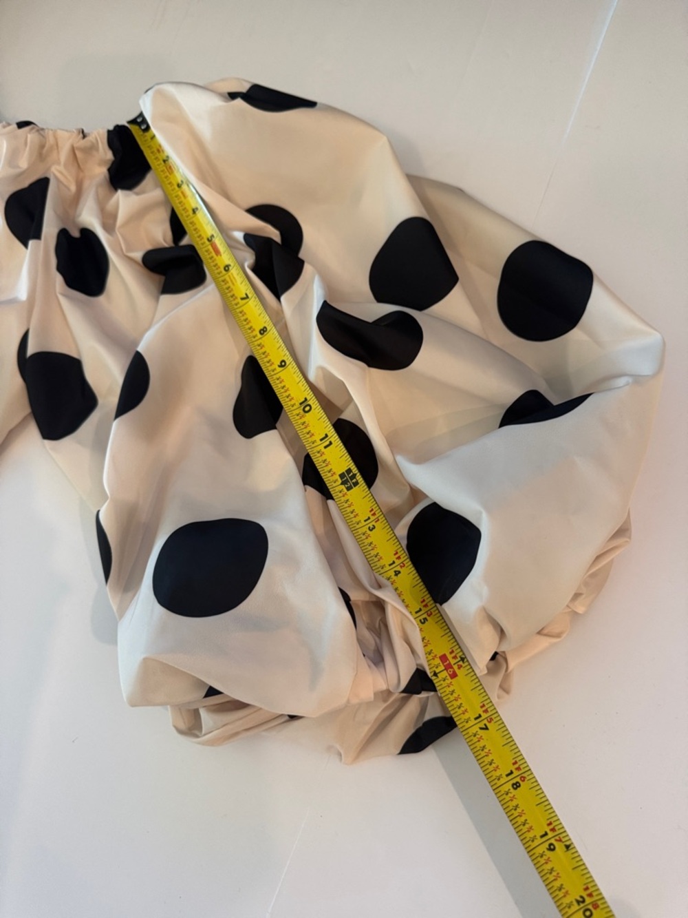 Fore Cream & Black Polka Dot Balloon Sleeves Mini Dress - Picture 12 of 13